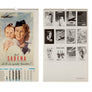 Calendrier Calendar Kalender SABENA ( 1988 ) 38 x 60 X 0.2 cm LA SABENA FÊTE SES 65 ANS