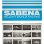 Calendrier SABENA ( 1987 ) 44.2 x 62.1 x 0.75 cm