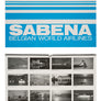 Calendrier SABENA ( 1987 ) 44.2 x 62.1 x 0.75 cm