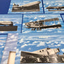 Postcards collection (with its box) of Sabena 75th anniversary — LARGE SIZE 23 x 15 cm —
