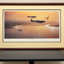 ART-Poster, Original Art Quality — SOUTHERN PATROL — Philip West — Signed by Sir Hugh Dundas — Limited Edition 6/850 — Framed