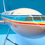 Airbus A300B4 - 🇬🇷 Olympic Airways - exceptionnelle grande maquette professionnelle en résine – Space Models London – 1:100 - 53 × 45 cm