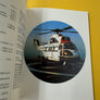 1955-1975, présentation de la gamme d'hélicoptères d'aerospatial dans un carnet : fiches techniques et pages de notes