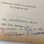 ESCADRILLES (1953), l'exemplaire de Degrémont Michel « réservé au personnel de l'armée de l'air»