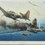 THE BATTLE OF THE CORAL SEA — Robert Taylor — Signed Limited Edition (507/850) — Framed
