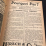 Pourquoi Pas? RARE exemplaire du vendredi 14 janvier 1921, dessin de OCHS en couverture