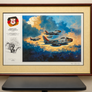 ART-Poster, Original Art Quality — ERBEN DES ROTEN BARON — Heinz Krebs — Signiert von Heinz Krebs und Erich Hartmann — 268/1250 — Mit Echtheitszertifikat — Gerahmt