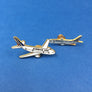 LOT OF 2 VINTAGE AIR FRANCE LAPEL PINS — MINIATURE SIZE — GOLD-PLATED ENAMEL — CIRCA 1990–2000
