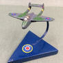 VINTAGE DE HAVILLAND VAMPIRE JET MODEL — DESK DISPLAY SIZE — LEAD / WHITE METAL — CIRCA 1950–1960