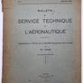 (N°5 JANVIER 1927) BULLETIN DU SERVICE TECHNIQUE DE L'AÉRONAUTIQUE