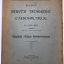 (N°7 OCTOBRE 1927) BULLETIN DU SERVICE TECHNIQUE DE L'AÉRONAUTIQUE