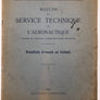 (N°12 AOÛT 1932) BULLETIN DU SERVICE TECHNIQUE DE L'AÉRONAUTIQUE