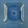VIDE-POCHE — 🇫🇷 SNECMA — Cendrier / Coupelle publicitaire de bureau — Motif Spirale Cinétique Bleu Ciel — Vintage Années 1960/1970 —