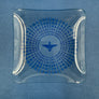 VIDE-POCHE — 🇫🇷 SNECMA — Cendrier / Coupelle publicitaire de bureau — Motif Spirale Cinétique Bleu Ciel — Vintage Années 1960/1970 —