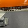 Fokker F28 Fellowship — maquette métal — 39 x 32 cm — fabrication hollandaise