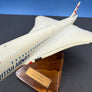 Maquette Concorde British Airways sur socle bois – 60 x 26 cm — 1:100 —