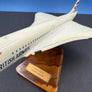 Maquette Concorde British Airways sur socle bois – 60 x 26 cm — 1:100 —