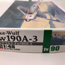 Maquette à monter plastique Fw190A-3 Focke–Wulf 1/48e !!!! LIKE NEW - INSIDE NON OPENED !!!!