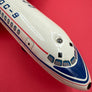 Douglas DC-9 « battery operated » – Nomura Toys (Japon, vers 1966-1970) — 36 L cmx E 37 cm (échelle approximative 1:60) —
