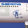 DIE-CAST METAL MODEL — 🇧🇪 SABENA 75th Anniversary — Airbus A340-211 OO-SCY — Herpa Wings — Approx. 1:225 —