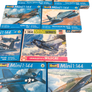 *** TOP OFFER *** LOT DE 8 MAQUETTES EN PLASTIQUE À MONTER REVELL MINI (1:144 - non-déballées - "comme neuf")