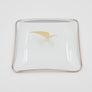 VIDE-POCHE — 🇷🇴 TAROM — Cendrier / Coupelle de service de Première Classe — Logo Hirondelle Dorée — Vintage Années 1960 —