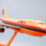 Maquette publicitaire vintage Boeing 747 - 🇺🇸 United Airlines « Rainbow » – Présentoir d'origine – 27 cm