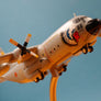 DIE-CAST MODEL — 🇧🇪 Belgian Air Force — Lockheed C-130H Hercules CH-02 — 30th Anniversary (Featuring its distinctive Sioux Chief nose art) — 1:200 — WITH DISPLAY STAND