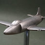 🇬🇧 Maquette ancienne de chasseur britannique Supermarine Swift sur socle