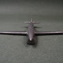Avion stylisé Art déco en étain — inspiration Ambrosini SAI.7 / Heinkel He 70 — vers 1935-1950