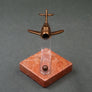 🇷🇺 MiG-15 — 1:135 — Métal patiné bronze – socle en marbre — vers 1950/60 —