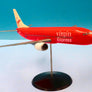 Boeing 737-400 - 🇧🇪 Virgin Express - très rare maquette de bureau vintage – Carlo Brianza / Flight Miniatures — 1:100 — 37 × 30 cm