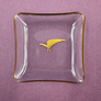VIDE-POCHE — 🇷🇴 TAROM — Cendrier / Coupelle de service de Première Classe — Logo Hirondelle Dorée — Vintage Années 1960 —