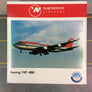 DIE-CAST MODEL — 🇺🇸 Northwest Airlines — Boeing 747-400 — Herpa Wings — 1:500 — WITH ORIGINAL BOX —