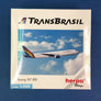 DIE-CAST MODEL — 🇧🇷 TRANSBRASIL — BOEING 767-300 — HERPA — 1:500 — WITH ORIGINAL BOX —