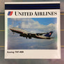 DIE-CAST MODEL — 🇺🇸 United Airlines — Boeing 747-400 — Herpa — 1:500 — WITH ORIGINAL BOX —