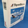 DIE-CAST MODEL — 🇧🇷 TRANSBRASIL — BOEING 767-300 — HERPA — 1:500 — WITH ORIGINAL BOX —