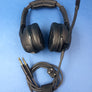 FACTEM EF7-1A AVIATION HEADSET — GENERAL AVIATION SIZE — ULTRA-RESISTANT POLYMER & LEATHER — CIRCA 2016-2020