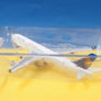 DIE-CAST MODEL — 🇪🇬 EgyptAir — Airbus A340-200 — Herpa — 1:500 — WITH ORIGINAL BOX —