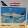 DIE-CAST MODEL — 🇪🇬 EgyptAir — Boeing 777-200 — Herpa Wings — 1:500 — WITH ORIGINAL BOX —