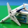 DIE-CAST MODEL — 🇭🇺 MALÉV Hungarian Airlines — Fokker 70 — Herpa Wings — 1:500 — WITH ORIGINAL BOX —