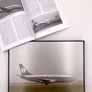 SABENA (1974) Photographie encadrée du Boeing 737 immatriculé OO-SDJ