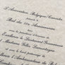 Menu pour le Bal du 50ème Anniversaire de l'Association Belgique - Canada ( 1937 - 1987 )