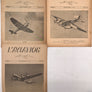 ** OFFRE ** L'AVIATION N°1 (+ N° 3 & 4 OFFERTS) - REVUE AÉRONAUTIQUE MENSUELLE 1945