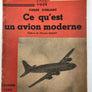CE QU'EST UN AVION MODERNE