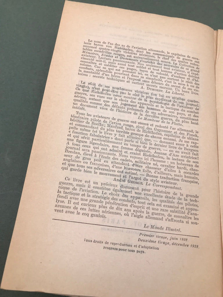 LE CORSAIRE ROUGE 1914-1918