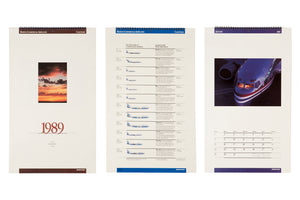 Calendar BOEING COMMERCIAL AIRPLANES 1989, dedicated in memory of James Peter Stuart