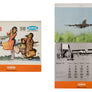 Calendar SABENA ( 1973 ) 38 x 45  X 0.2 cm