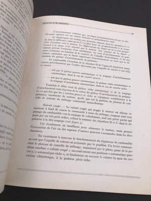 Le Carburateur à Injection " ZÉNITH - STROMBERG " du service T.DOC de la SABENA