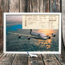 Ensemble Airbus A380 ( photographie + boarding pass (11 sept.13) + die-cast herpa 1/1000)
